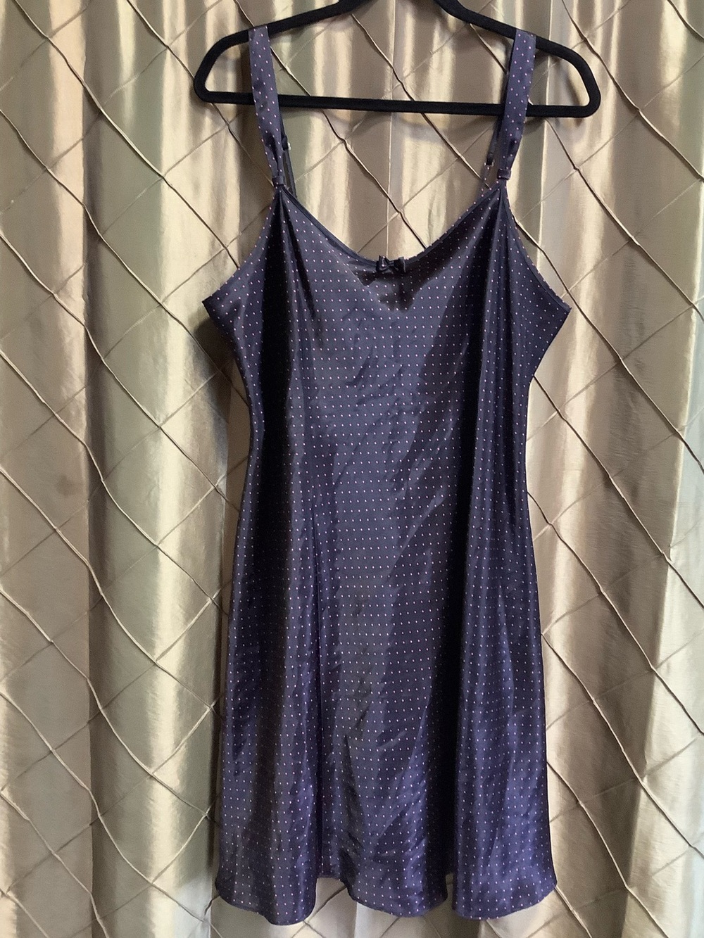 VGUC- Morgan Taylor Intimates Sateen Polka Dot Chemise